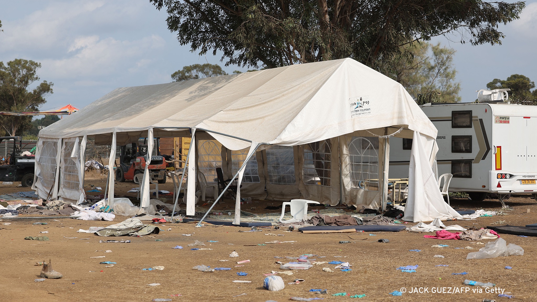 Massaker bei einem Musikfestival: Beim Supernova Festival in der Nähe des Kibbuz Re'im wurden nach bisherigen Schätzungen bis zu 270 Besucher getötet. (Foto: Privat)