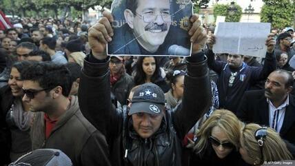 Proteste nach der Ermordung Belaids in Tunis; Foto: AFP/Getty Images