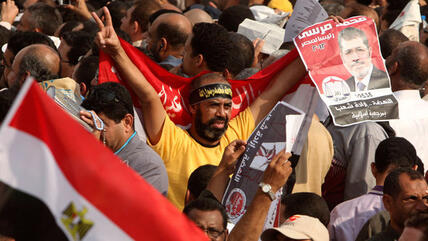 Anhänger Mohammed Mursis; Foto: Reuters