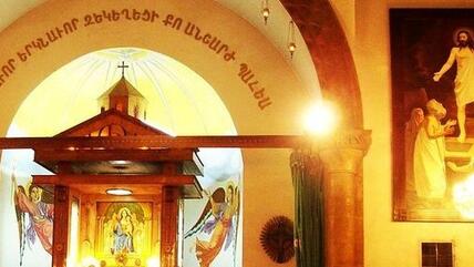 Heilige Mutter Gottes-Kirche in Aleppo; Foto: Kevorkmail/Wikimedia Commons