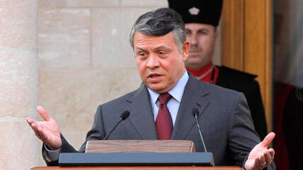 König Abdullah II. von Jordanien; Foto: dpa