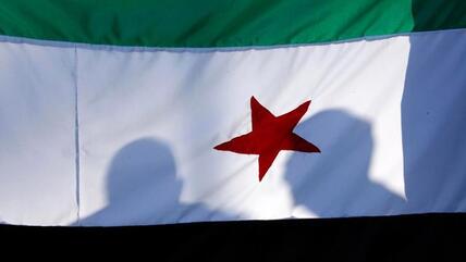 Flagge der syrischen Opposition; Foto: Reuters