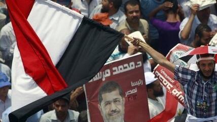 Unterstützer Mohamed Mursis auf dem Tahrir-Platz in Kairo, Foto: Reuters