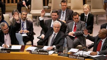 Abstimmung zu Syrien-Resolution im UN-Sichreheitsrat; Foto: Reuters