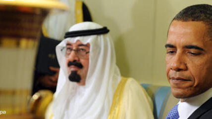 US-Präsident Obama und der saudische König Abdullah; Foto: picture alliance/dpa