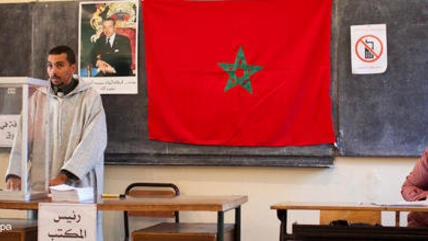 Wahllokal in Marokko; Foto: dpa