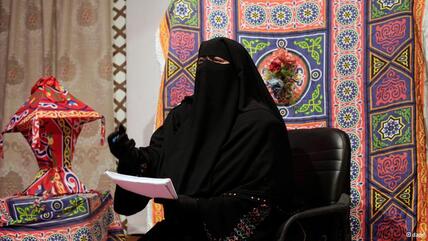 Moderatorin mit Niqab, Foto: dapd