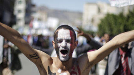 Demonstrant im Jemen; Foto: AP