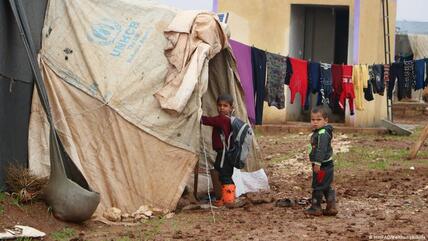 Camp for internally displaced persons in Idlib.