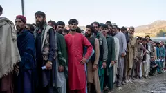  Am pakistanisch-afghanischen Grenzübergang Torkham am Khyber-Pass kamen Tausende Menschen an.