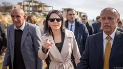 Außenministerin Baerbock bei ihrem Besuch im Westjordanland