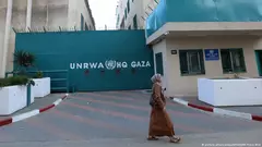 Hauptquartier der United Nations Relief and Works Agency (UNRWA) in Gaza