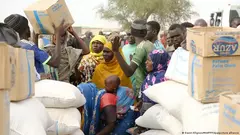 Hilfslieferung in Darfur