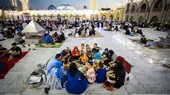 Muslims break their daily fast during Ramadan at a mosque complex in Baghdad