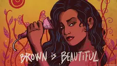 "Brown is Beautiful" by the Pakistani artist and designer Shehzil Malik 