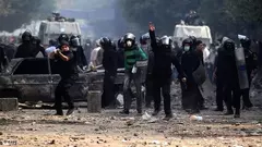 Unruhen auf dem Tahrir-Platz in Kairo; Foto: dapd