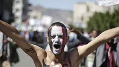 Demonstrant im Jemen; Foto: AP