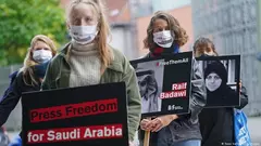 Freiheit für politische Gefangene in Saudi-Arabien: Demonstration in Berlin, im October 2020 (Foto: Getty Images)