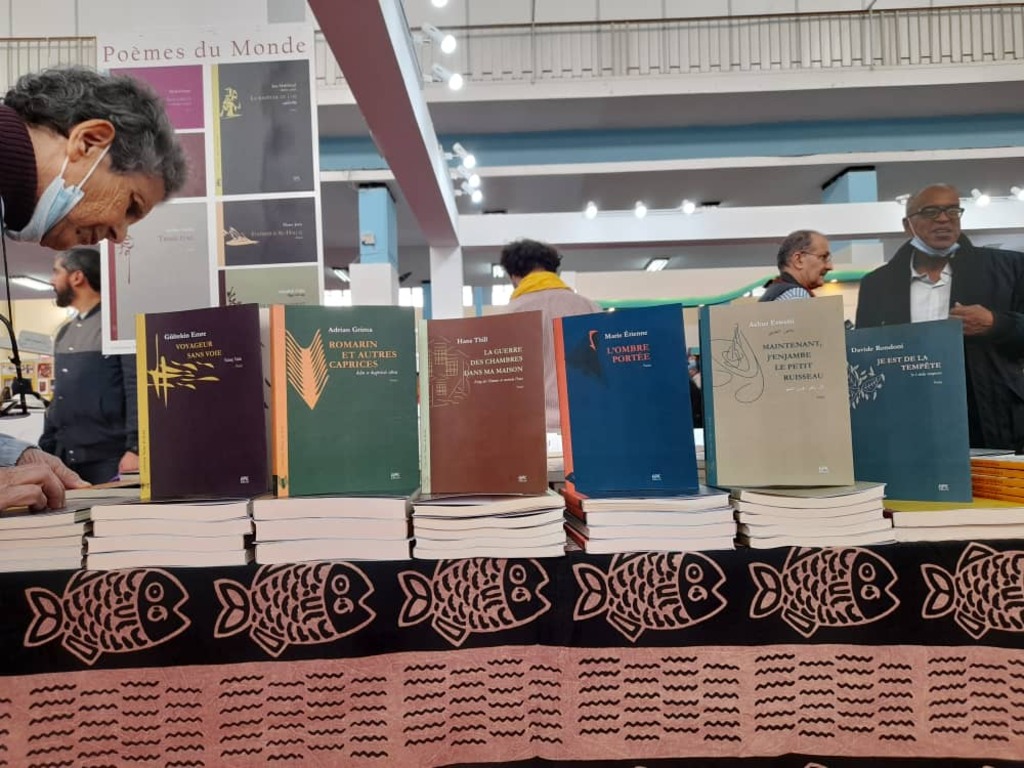 جناح دار النشر آبيك في معرض الكتاب بالجزائر العاصمة. Stand des Verlags APIC auf der Buchmesse in Algier; Foto: Samia Zennadi