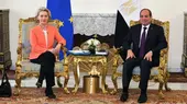 EU Commission President Ursula von der Leyen visits Abdul Fattah al-Sisi in Cairo